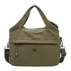 Polyester Shoulder Bag with Removable Adjustable Strap Green color SKU reference