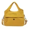 Polyester Shoulder Bag with Removable Adjustable Strap Yellow color SKU reference