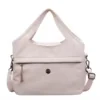 Polyester Shoulder Bag with Removable Adjustable Strap Pink color SKU reference
