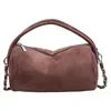 2.5L Crossbody Personal-Items Bag for Travel Coffee brown color SKU reference