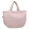 Large-Capacity Polyester Tote with Magnetic Clasp and Inner Pocket Pink color SKU reference