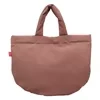 Large-Capacity Polyester Tote with Magnetic Clasp and Inner Pocket Bean paste color SKU reference