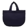 Large-Capacity Polyester Tote with Magnetic Clasp and Inner Pocket Navy color SKU reference