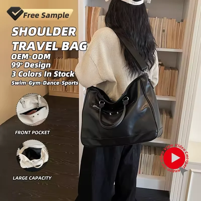 PU Travel Shoulder Tote with Inner Pocket product reference image