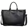 PU Travel Shoulder Tote with Inner Pocket Black color SKU reference