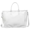 PU Travel Shoulder Tote with Inner Pocket White color SKU reference
