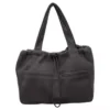 32 L Corduroy Drawstring Tote with Front Pockets Gray color SKU reference