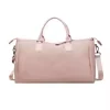 36L PU Weekender Duffel with Adjustable Detachable Strap Pink color SKU reference