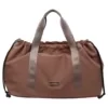 35L Polyester Travel Duffel with Anti-Theft Pocket Khaki color SKU reference