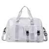40L Clear PVC Crossbody Travel Bag with Multiple Pockets Gray color SKU reference