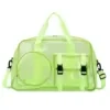 40L Clear PVC Crossbody Travel Bag with Multiple Pockets Green color SKU reference