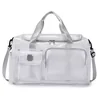 26L Transparent PVC Crossbody Travel Bag Gray color SKU reference