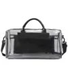 28L Transparent PVC Mesh Beach and Travel Bag Black color SKU reference