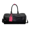 Embossed PU Short-Trip Bag Black color SKU reference