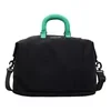 21L Expandable Crossbody Travel Duffel with Adjustable Strap Black color SKU reference