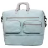23L Expandable Travel Duffel with Two-Way Zipper Blue color SKU reference