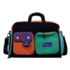 25L Expandable Color Block Travel Duffel Black color SKU reference