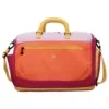 27L Expandable Shoulder Travel Bag with Shoe Storage Orange color SKU reference