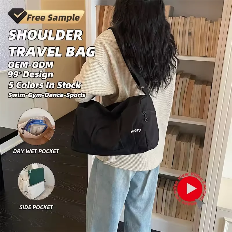 13L Polyester Crossbody Travel Bag with Exterior Pocket product reference image