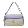 15 L Polyester Gym Duffel with Shoe Compartment Purple color SKU reference