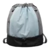 Oxford Drawstring Travel Bag with Shoe Compartment Blue color SKU reference