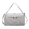 18 L Polyester Gym Duffel with Wet/Dry Pocket Gray color SKU reference
