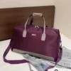 Two-Size Oxford Travel Duffel with Shoe Storage Purple / size ref B SKU overview reference