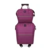 Oxford Rolling Travel Luggage with Telescopic Handle Purple color SKU reference