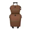 Oxford Rolling Travel Luggage with Telescopic Handle Coffee brown color SKU reference