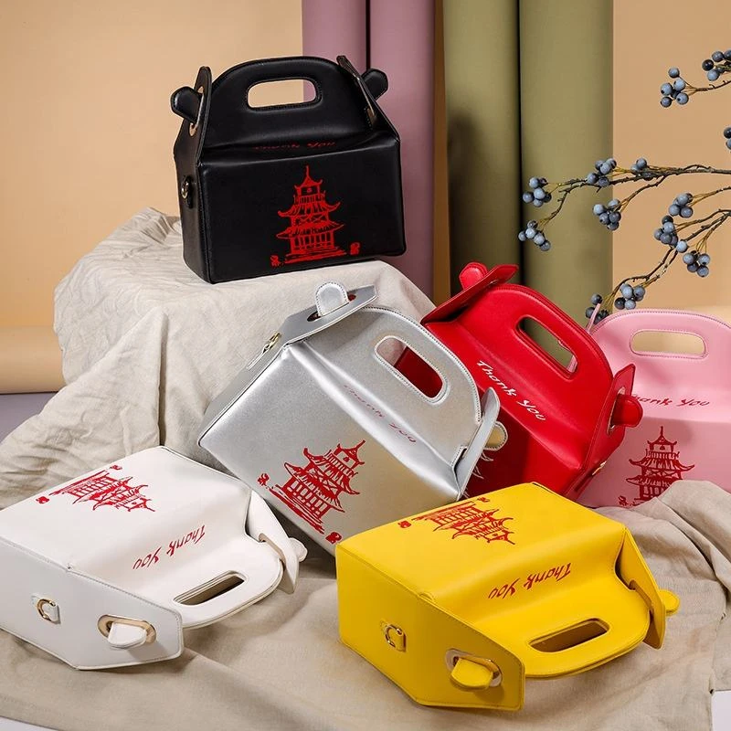 Pagoda-Inspired PU Novelty Crossbody Purse product reference image