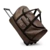 Expandable Rolling Duffel with Quiet Wheels & Exterior Pocket Brown color SKU reference