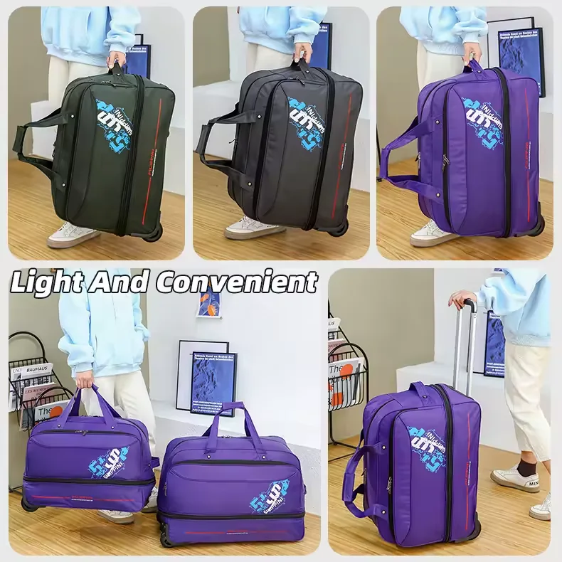 Two-Size Wheeled Travel Duffel with Combination Lock product reference image