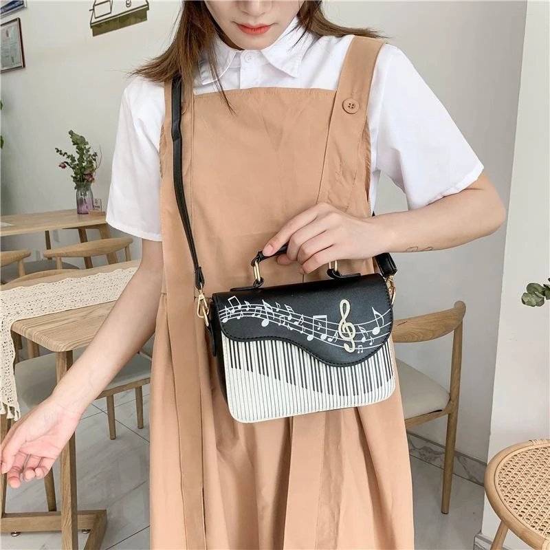Piano-Keyboard-Shaped PU Novelty Purse product reference image