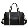Two-Size Travel Duffel with Patterned Strap Accent Black · 27 × 15 × 42 cm color SKU reference