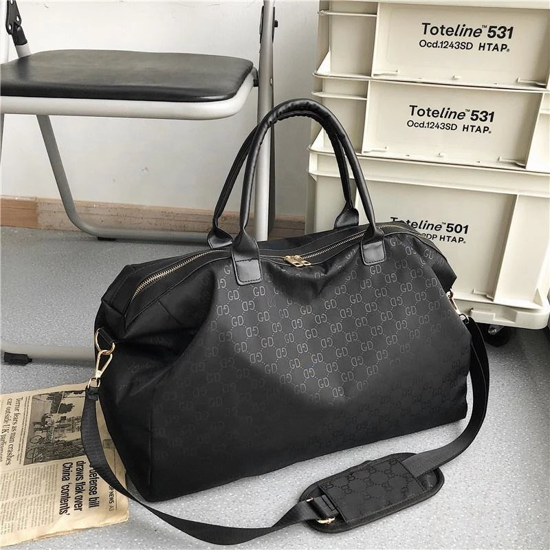 Patterned Travel Duffel with Shoulder Strap product reference image