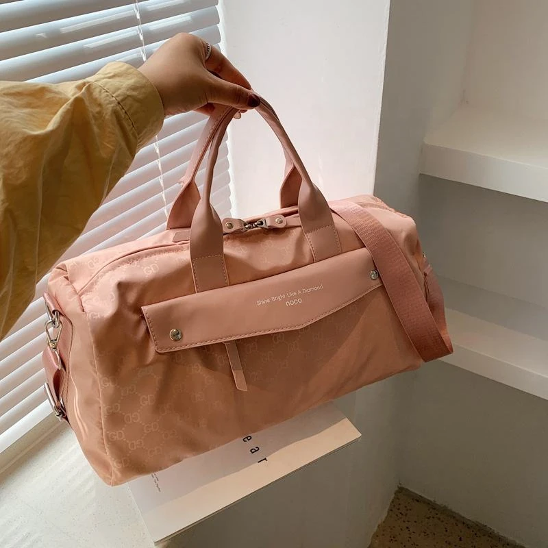 Patterned Travel Duffel with Shoe Compartment product reference image