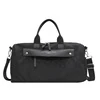 Patterned Travel Duffel with Shoe Compartment Black color SKU reference