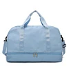 Travel Duffel with Trolley Sleeve and Wet-Dry Pocket Light blue color SKU reference