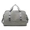 Travel Duffel with Trolley Sleeve and Wet-Dry Pocket Gray color SKU reference