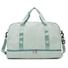 Travel Duffel with Trolley Sleeve and Wet-Dry Pocket Light green color SKU reference