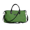 Houndstooth-Grid Travel Duffel with Shoulder Strap Green color SKU reference