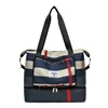 Foldable Travel Duffel with Shoe Compartment Black color SKU reference
