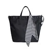 Travel Duffel with Matching Check Scarf Black color SKU reference