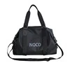 Coated Oxford Travel Duffel with Zipper Closure Black color SKU reference