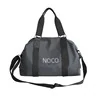 Coated Oxford Travel Duffel with Zipper Closure Gray color SKU reference