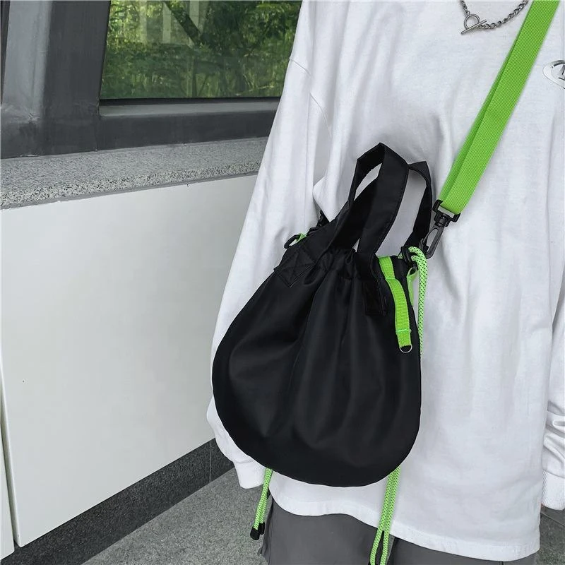 Drawstring Sling Bag with Dual Handles product reference image