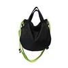 Drawstring Sling Bag with Dual Handles Green color SKU reference