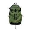 Multi-Pocket Nylon Travel Backpack Green color SKU reference