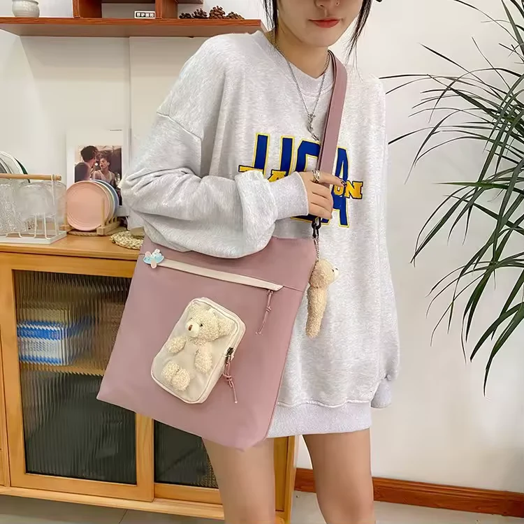 Plush Character Polyester Shoulder Tote product reference image