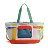 46 L Color-Block Polyester Travel Tote Pink color SKU reference
